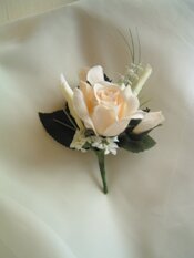 champagne buttonhole